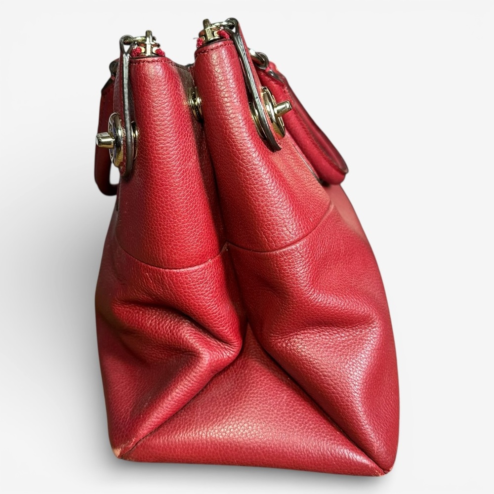 Coach Borough Red Leather Bag - Picture 4 of 11